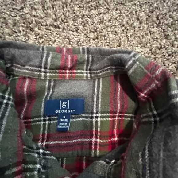 George Size small flannel button down - Picture 2 of 8